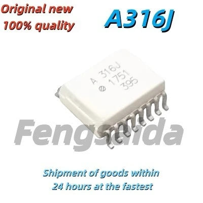 10PCS Brand New Original HCPL-316J A316J IGBT Driver Optocoupler Quality Guaranteed SOP16 Surface Mount SOP16 IGBT Driver Optoco