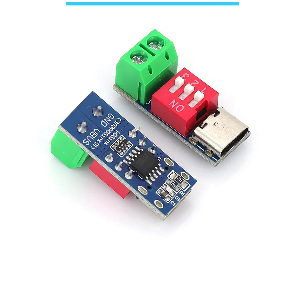 USB-C PD Trigger Board Module PD/QC Decoy Board Fast Charge USB Type-c to 12v High Speed Charger Power Delivery Boost Module
