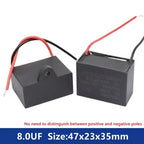 CBB61 450V Start Capacitor 1uf/1.5/1.8/2/2.5/3/4/5/6/7/8UF/10/12/15/18/20 UF Fan Ceiling Exhaust Motor Run Capacitor CBB