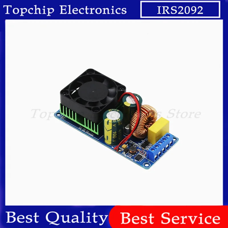 IRS2092S Class D Amplifier Module 500W Mono - High Frequency Audio Amp Board with Dual DC Power Supply for Car Subwoofer
