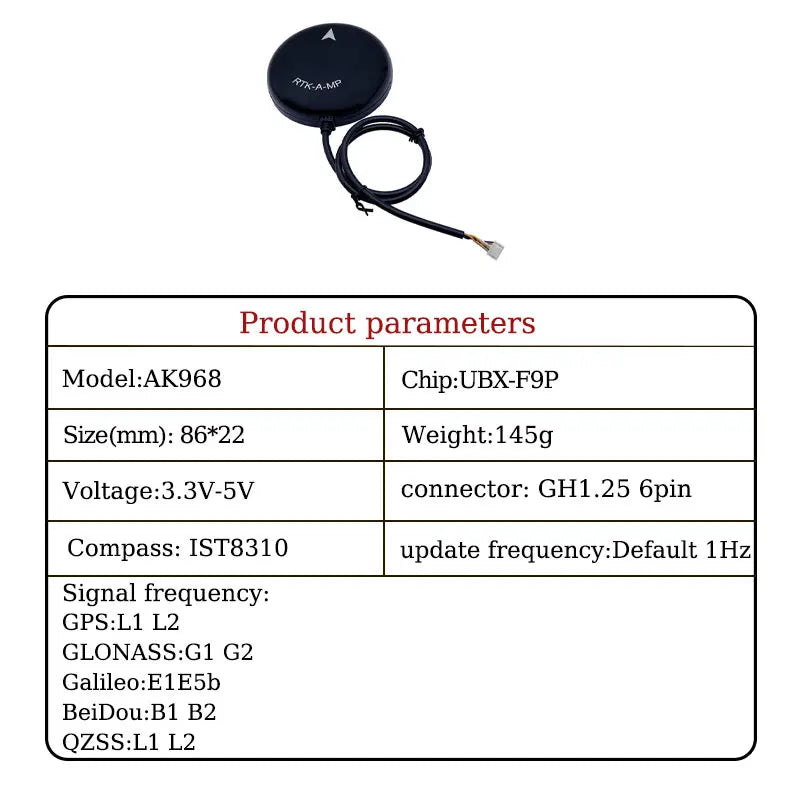 High Precision RTK F9P GNSS Series Rover Lite 2nd GPS Pixhawk 2 6X 5X 6C IST8310 Autopilot Flight Controllers Holybro