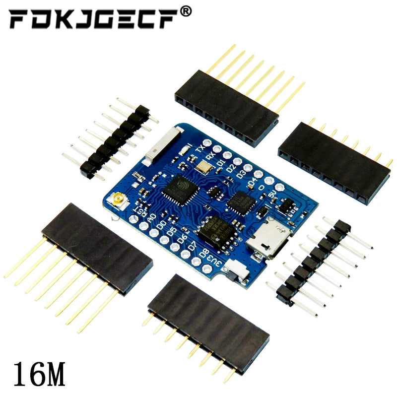 WEMOS D1 Mini Pro 4M 16M Bytes External Antenna Connector NodeMCU Based ESP8266 ESP-8266EX CP2104 WIFI Development Board Micro