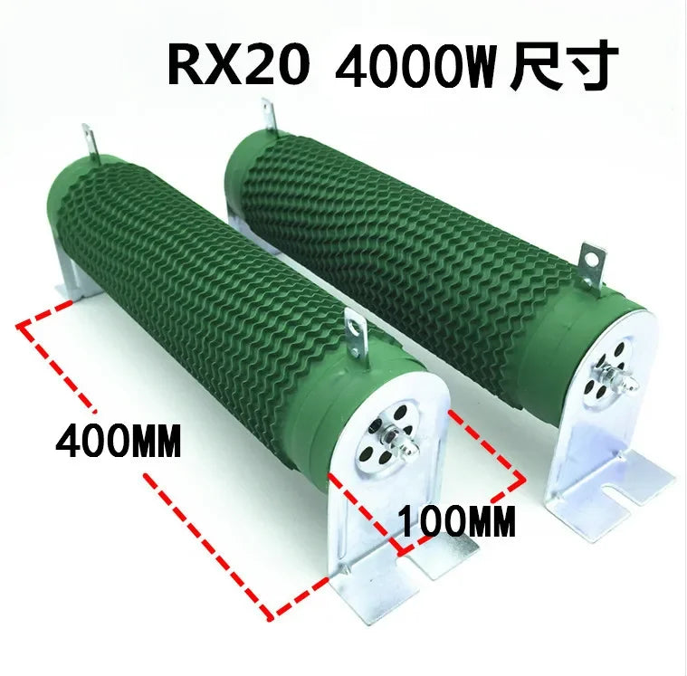 RXG20 4000W 5000W 6000W High Power Brake Load Resistor Ripple Wirewound Resistance 5 10 15 20 30 40 50 60 70 75 80 100 150Ohm