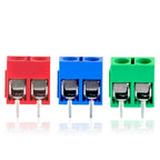 10/20/50Pcs/lot KF301-5.0-2P KF301-3P Pitch 5.0mm Straight Pin 2P Screw PCB Terminal Block Connector Blue Green power connector