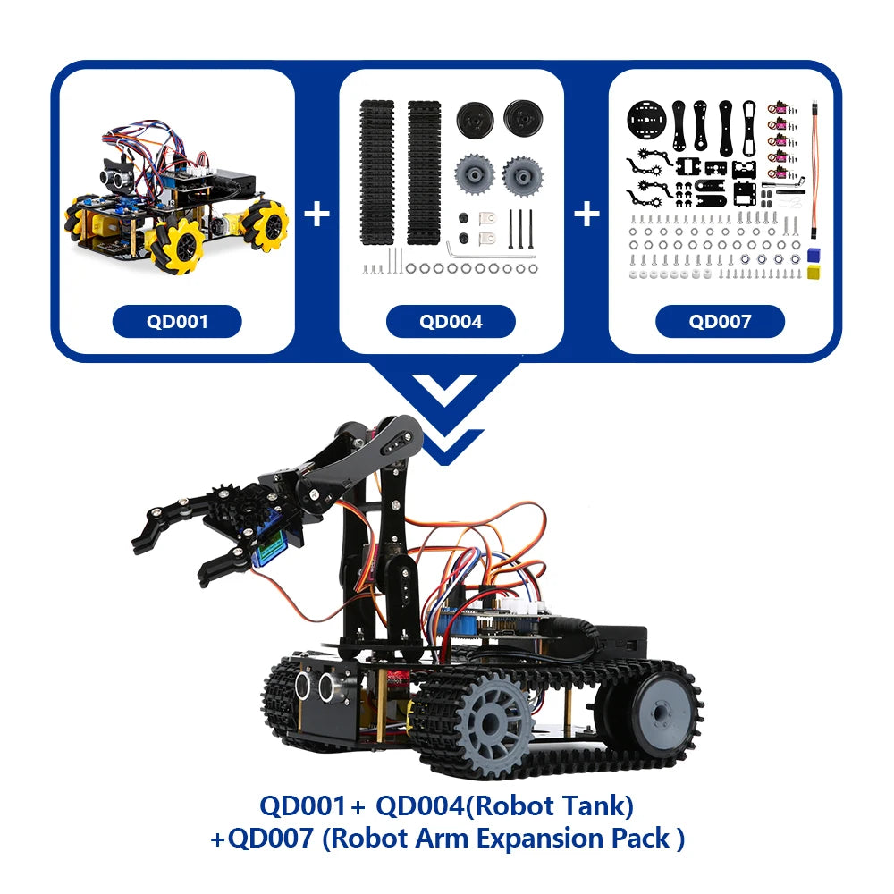 ACEBOTT Robot Toy Starter Kit for Arduino Project with ESP32 and Code Learning Develop Skill Full Version Smart Car Kit