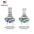 5PCS  20 Position Incremental 360 Rotary Encoder Knob Button Switch EC11 Arduino Digital Potentiometer 15/20mm Plum Half Shaft