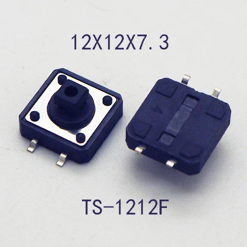10Sets 12x12mm Momentary Tact Switch Add Plastic Caps Height 9.2mm Push Button Switch 4PIN SMT DIP PCB Mounting Button