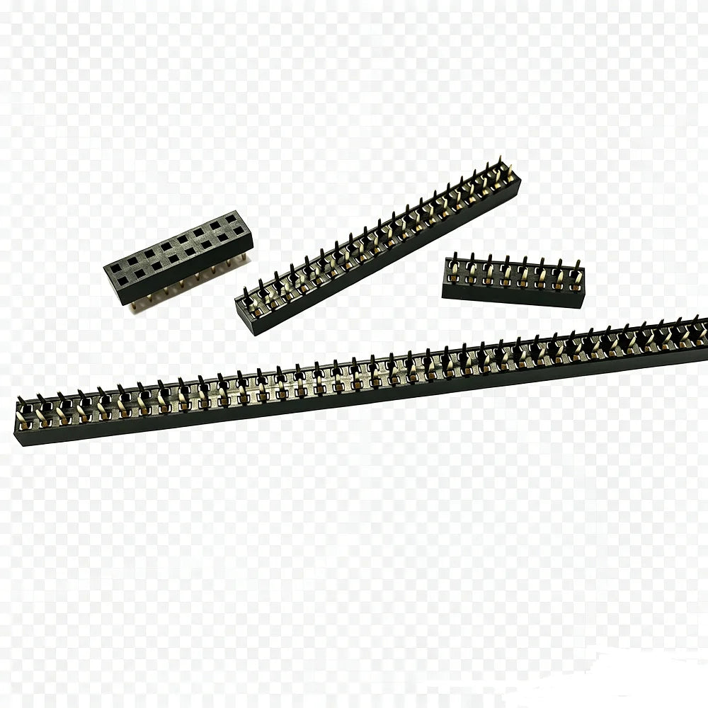 10pcs 2.54mm PH3.5 Low Short Profile Straight Double Row 2x2/3/4/5/8/10P Rohs Gold-plate PCB Female Pin Header Socket Connector