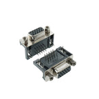 5/10PCS DR15 Female PCB Mount D-Sub 15 Pin VGA Type 8.89 PCB Connector 3 Rows 90-Degree Bent Needle DB15