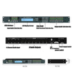 PaulKitson Professional Digital Signal Processor 4In 8Out 4.8SP DSP Speaker Management Professional Audio Stage Equipment System