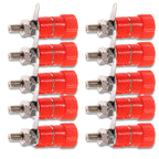 5/10PCS Binding Posts Terminals 4mm Banana Plug Socket Nickel Plated Terminal Red Black Barrel Connector For Amplifier Arduino