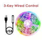 RGB LED Strip Lights TV Backlight APP Music Sync USB 5V Led Light Luces Led Diode Flexible Ribbon Tape For Room Party Decoration