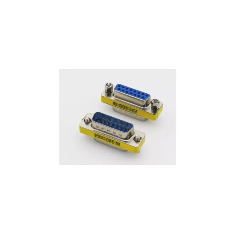 1PCS Mini Gender Changer Adapter DB9/DB15 VGA Male to Female/Male to Male/Female to Female RS232 Serial Plug Com Connector