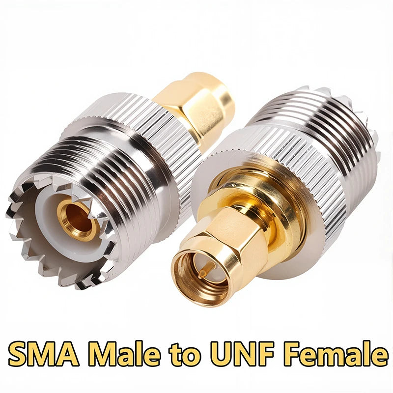 2PCS SMA Male Female to N BNC UHF PL259 SO239 TNC Copper Brass Adapter Straight RF Coaxial Connector Converter