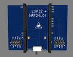 The NRF24L01 adapter board is mainly designed to match the ESP32 development board ESP32 DevKitC  standard 25.4mm width