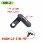 Waterproof Magnetic Pogo Pin 4 Position Cable Connector High Current 3A USB Type-C 2.2 MM THT Spring Loaded Strong Force 500G
