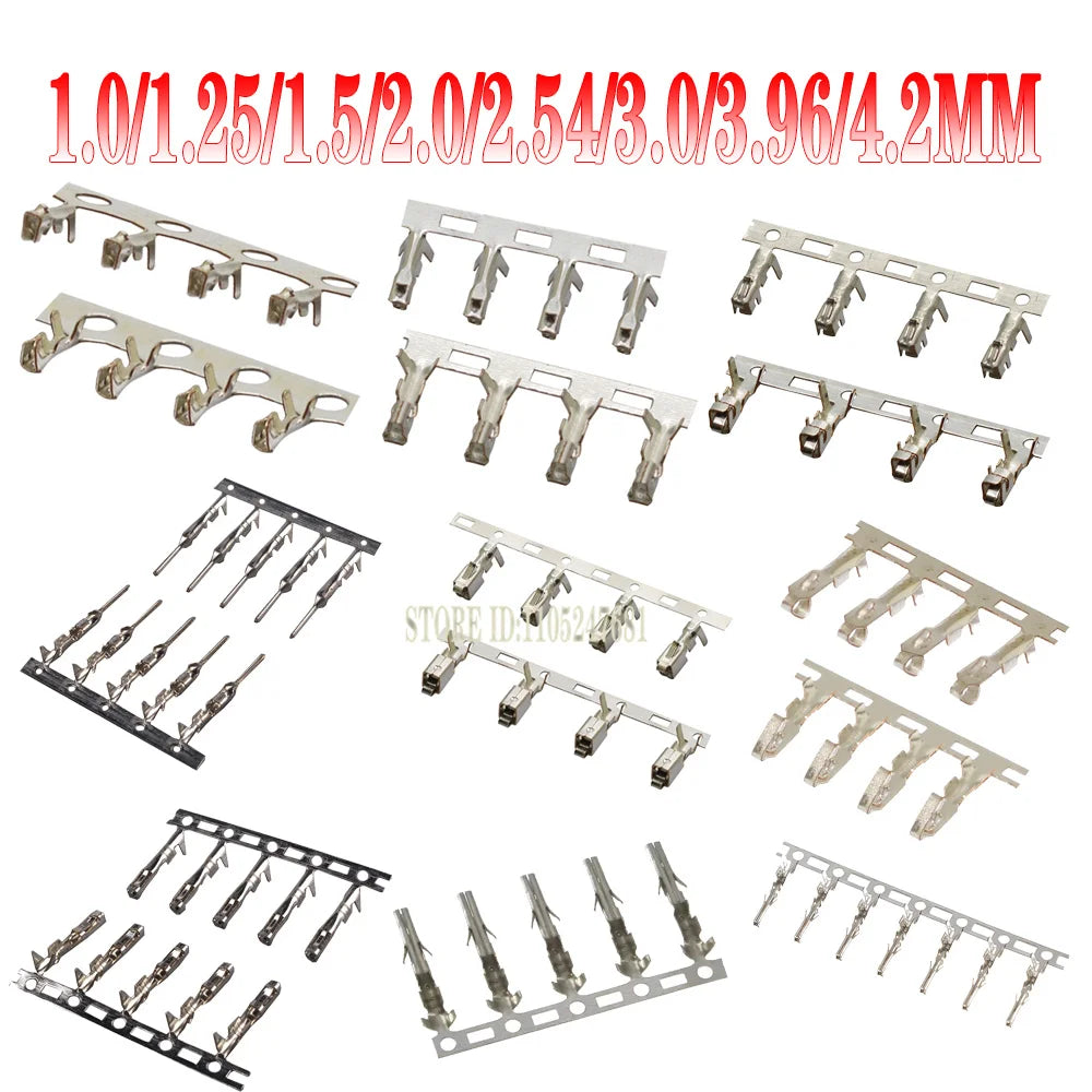 100pcs 1.0/1.25/1.5/2.0/2.54/3.0/3.96/4.2mm Jst/zh/ph/xh/vh/dupont/mx/5557 Male Female Connector Housing Terminal For Wire Crimp