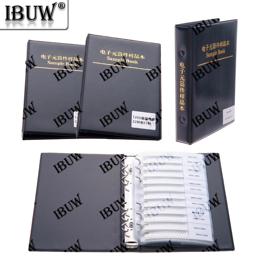 22/38/42/44/52Values 0402 0603 0805 1206 Multilayer Ceramic Inductor  Stackup Inductor SMD Sample Book 6.8UH 8.2UH 5.6UH 1.5UH