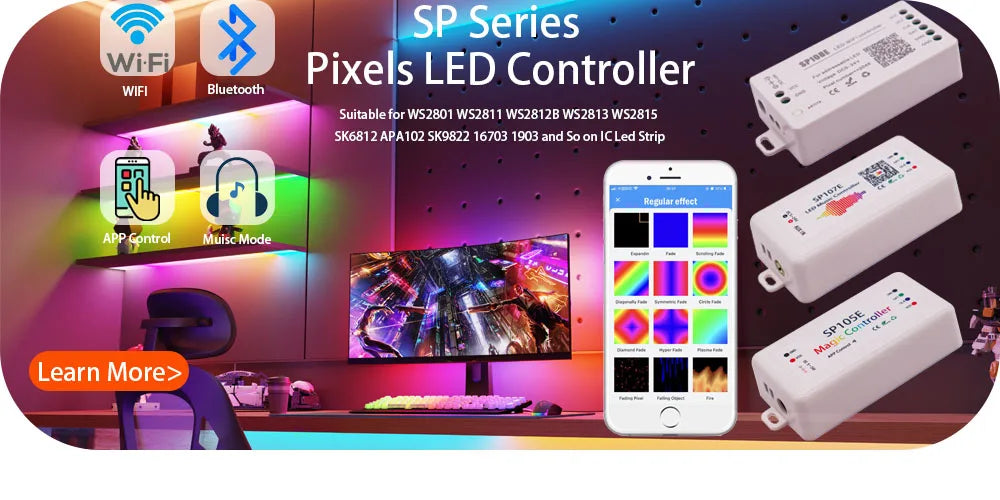 SK6812 RGBW Led Strip Light 4 IN 1 Similar WS2812B 30 60 144 LEDs/m Individual Addressable RGBWW Led Lights IP30 65 67 DC5V