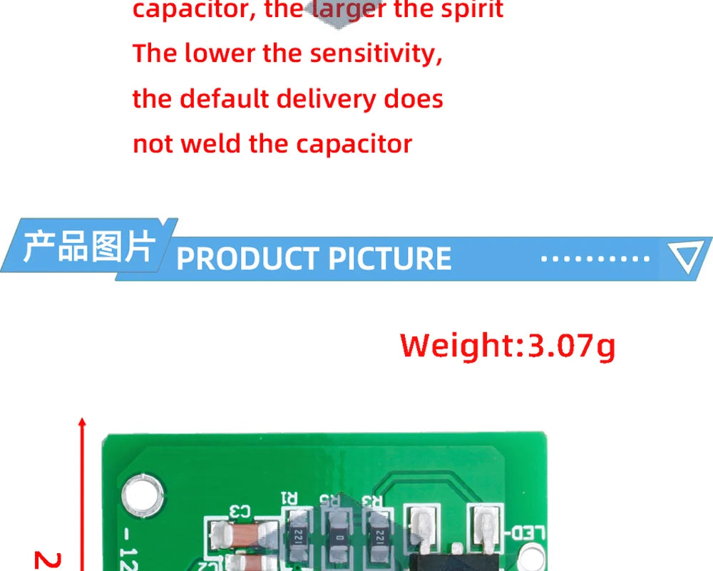 1~10PCS 12V Capacitive Touch Switch Sensor Module Push Button Touching Key Module Jog Latch With Relay DC 6-20V 3A TTP223 module