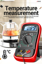 Digital Multimeter 1999 Counts 600V AC/DC Voltage Temp Test for Car Repair ANENG AN8205C Blue Backlight hFE Triode DIY Test Tool
