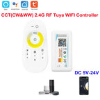 DC5-24V Tuya Wifi Wireless LED Controller Support iOs Android APP Alexa Google Voice Control for DIM CCT RGB RGBW RGBCCT Strip