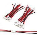 5/10Pairs JST XH 2.54mm 2Pin Female Male Connecting Plug Connector With 10CM 22AWG Soft Silicone for Tiny Drone Battery Terminal