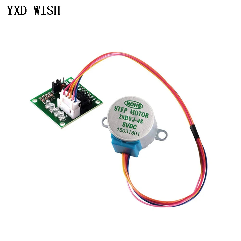 5pcs ULN2003 28BYJ-48 5V 12V Reduction Step Gear Stepper Motor 4 Phase Step Motor For arduino 5pcs Motor +5pcs Board