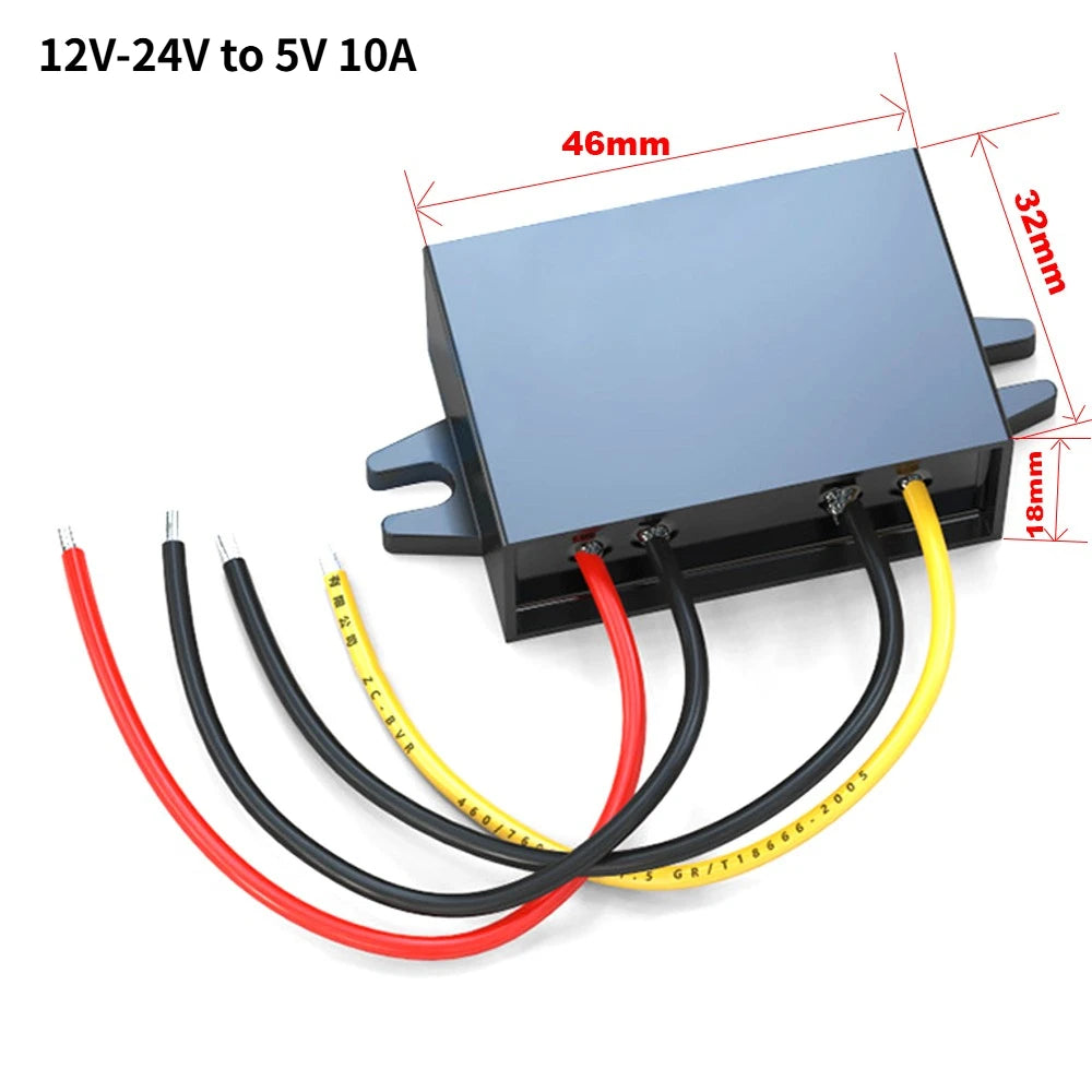 12V 24V to 5V 3A 5A 10A 8-36V to 5V Step Down Power Converter 8-36V Buck to 5V Supply Switching Power for Car Quality Toys