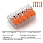 30-100 Pcs Cable Wire Connectors Mini Quick Terminal Block Electrical Connectors Reusable Type Quick Plug-in Terminals