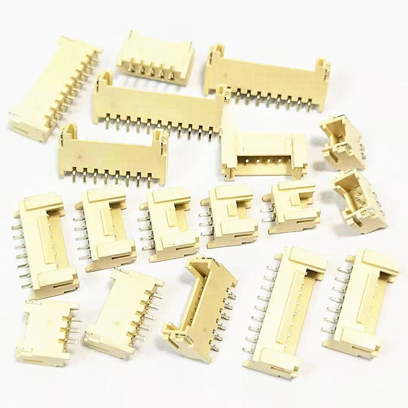 100pcs HY2.0mm 2-10Pin LCP Reflow Straight Right Angle Vertical Horizontal Board to Wire JST Housing Terminal Wafer Connector