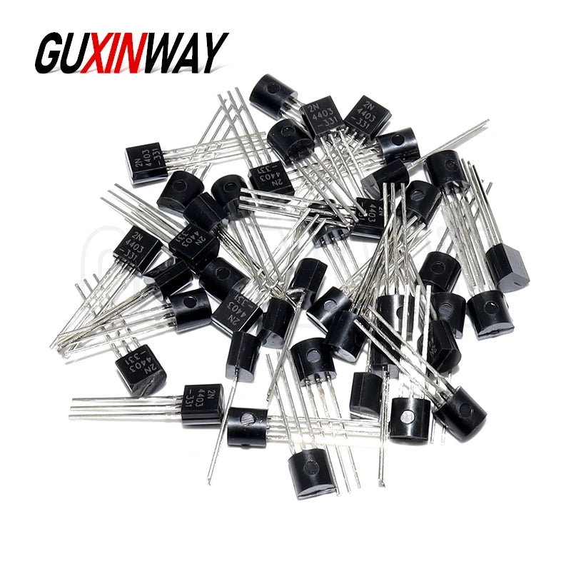 100PCS Transistor New TO92 2N3904 2N3906 2N4403 2N2907 2N4401 2N2222 PN2222 2N5401 2N5551 TO-92