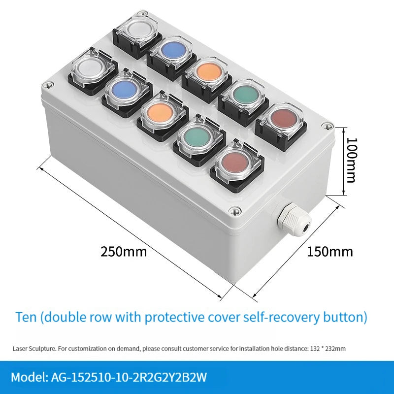 NEW high-quality Switch with arrow button control box self start button water tank electrical industrial emergency stop switch