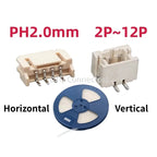 50pcs SH1.0mm/MX1.25mm/ZH1.5mm/PH2.0mm/XH2.54mm horizontal and vertical SMT SMT 2/3/4/5/6/7/8/9/10/11/12Pin