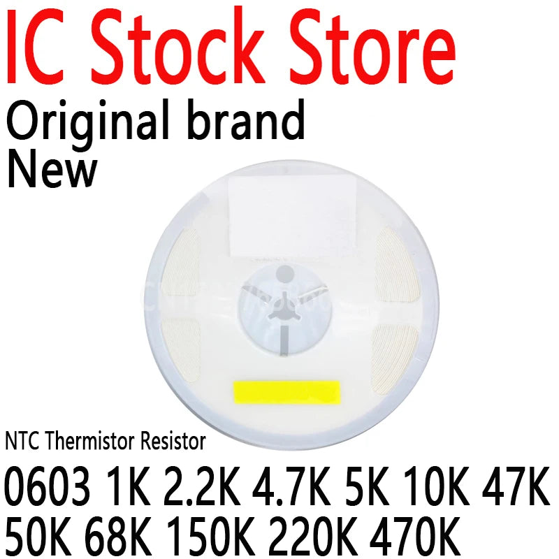 4000PCS SMD NTC Thermistor Resistor B:3435 3500 3950 4100 4200 0603 1K 2.2K 4.7K 5K 10K 47K 50K 68K 150K 220K 470K