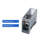 One in Multiple out Din Rail Terminal Block 150A Universal Distribution Box Wire Connector ABS/Copper Power Junction Box
