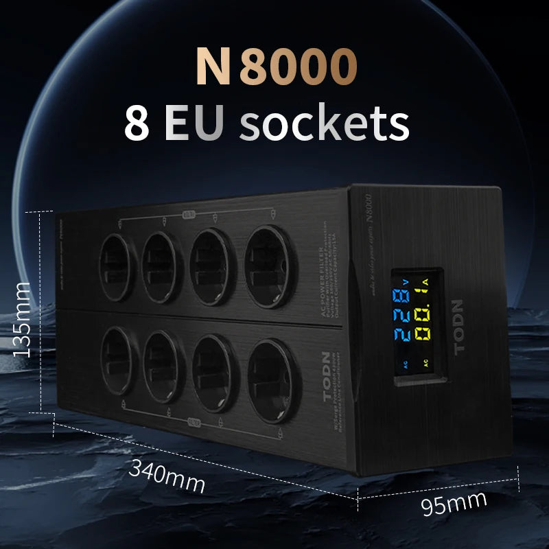 HIFI Power Filter HiFi Lightning Protection Anti-Interference PA Audio Power Purifier EU Dedicated Power Strip