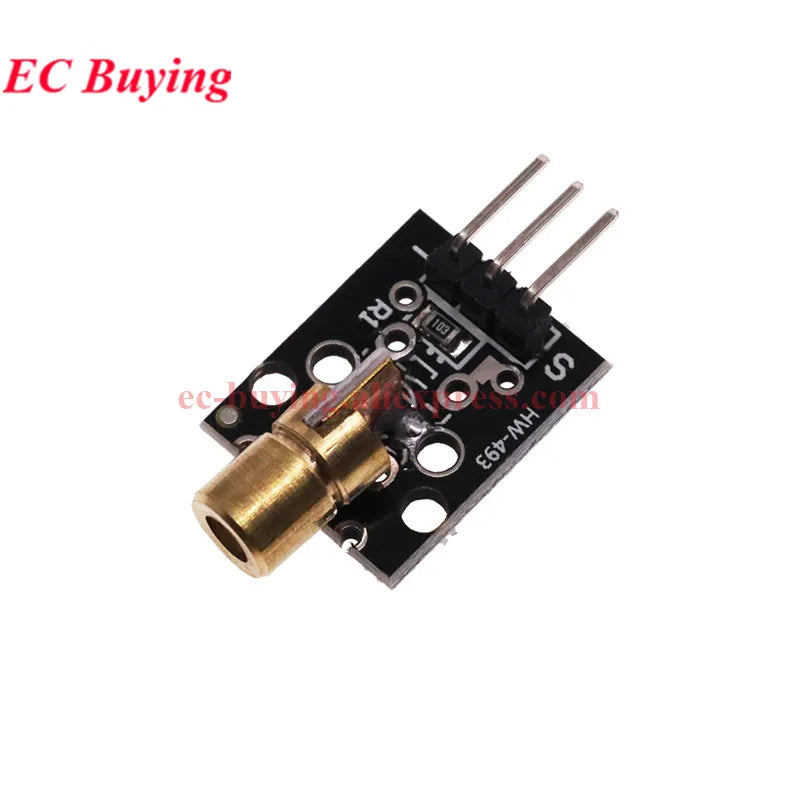 20Pcs/1pc KY-008 650nm Laser Sensor Module 6mm 5V 5mW Red Laser Dot Diode Copper Head for Arduino Transmitter TL Transducer