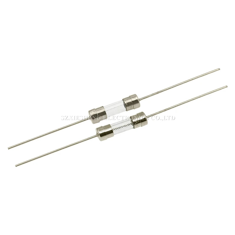10PCS 5*20MM Fast Blow/Slow-Blow Glass Tube Fuse with Lead Wires 0.5A 1A 2A 3A 4A 5A 6A 7A 8A 10A 12A 15A 20A 30A 250V