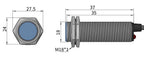 GTRIC Hall Switch Magnetic Proximity Sensor NJK5003 M18 Cylinder Series Sensing Distance 10mm 10-30VDC NPN PNP NO NC