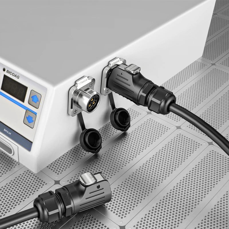 IP68 Power Waterproof Connector Panel Installation, Aviation Plug Socket Cable, Male and Female Heads, No Welding Required