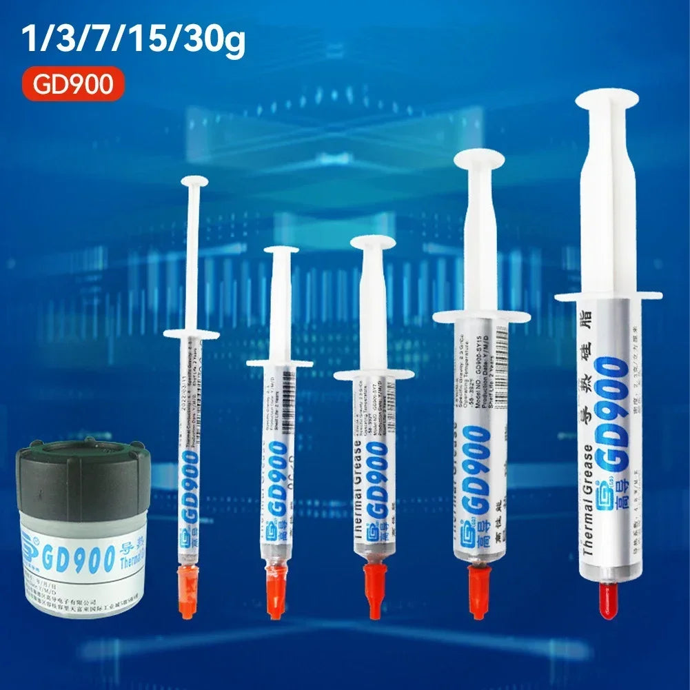 3/5/7/15/30g 4.8W/M-K High Performance Thermal Grease Syringe Thermal Grease Paste GD900 Heatsink Compound Grease For CPU CN30
