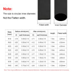 1.6m/piece Anti-slip Heat Shrink Tube Diameter 18~40mm Solid Color Insulated Waterproof Cover Case Non-slip Wrap for Fishing Rod
