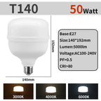 1-5pcs 50W 10W 5000lm Super Bright LED Bulb AC 110V 220V E27 LED Lamp Lampada LED Light Illa Lighting Lamp for Home Livingroom