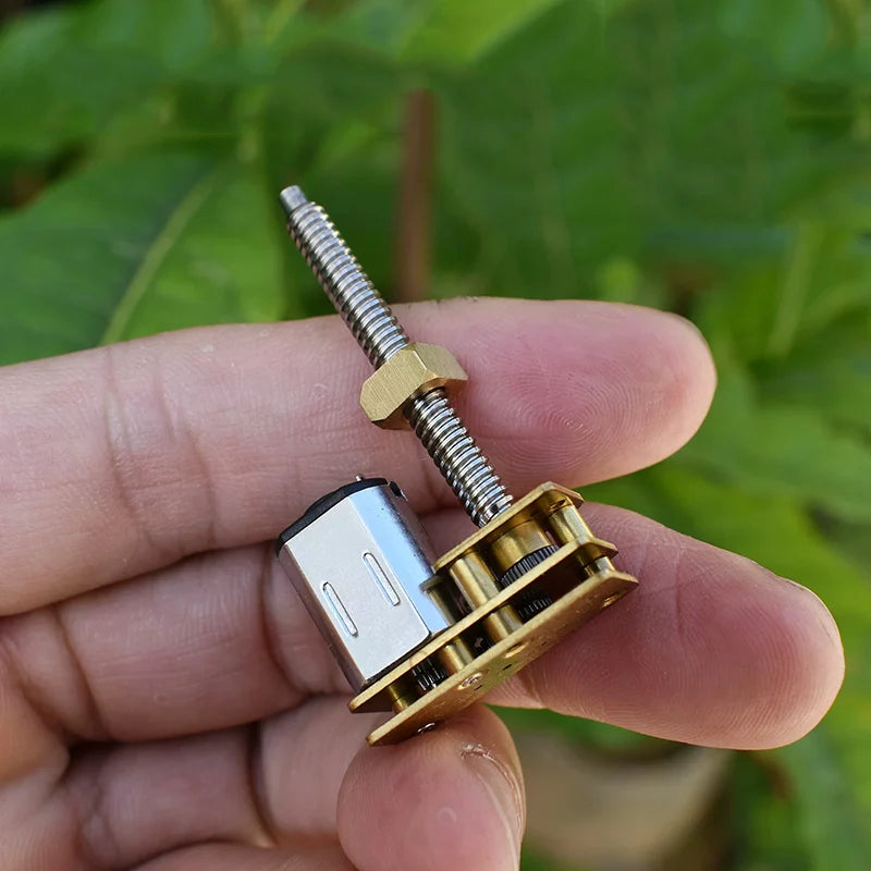 Mini N20 Full Metal Linear Screw Slider Gear Motor DC 3V 3.7V 5V 6V Long Screw Shaft DIY 3D Printer Lifting Platform Robotic Arm