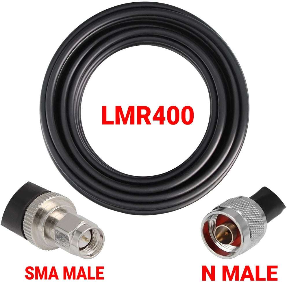 Coaxial LMR400 Cable N to N/ SMA/RP-SMA Male Female Connector Crimp 50 ohm RF LMR-400 Pigtail Antenna Radio Cable