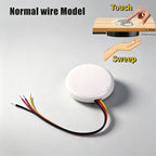 Sweep Dimmer Sensor Penetrating Switch 12V Wood Panel Touch Switch LED Dimmable Touch Sensing Hidden for Wood Furniture Lighting