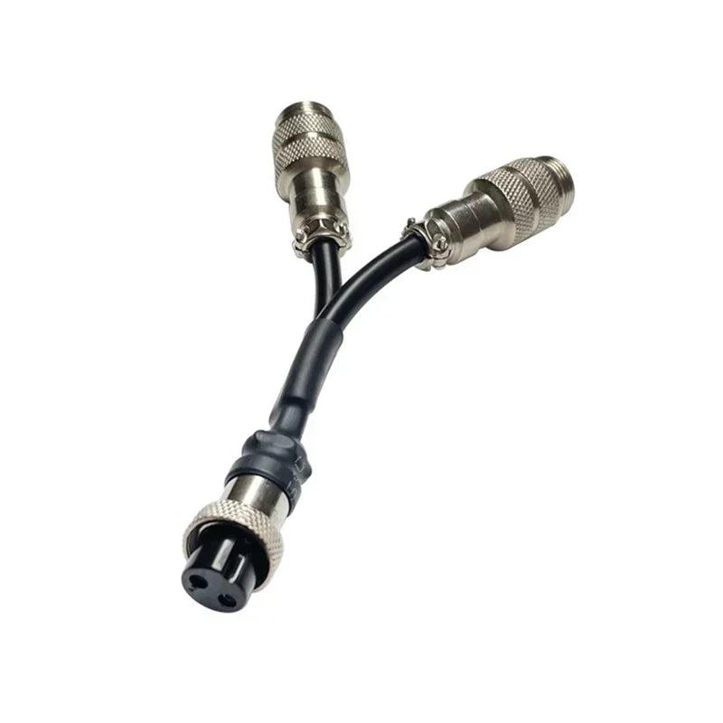 GX16 1 to 2 Aviation Plug Wire Splitter Industrial Welding M16 Y-type Male to Female Extension Line GX16 2 3 4 5 6 Pin Connector