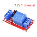 1-5Pcs DC 5V 9V 12V 24V 1 Channel Relay Module With Optocoupler Shield Board High Low Level Trigger Power Supply Module Arduino