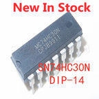 5PCS/LOT 74HC30 SN74HC30N HD74HC30P DIP-14 8-input NAND gate In Stock NEW original IC